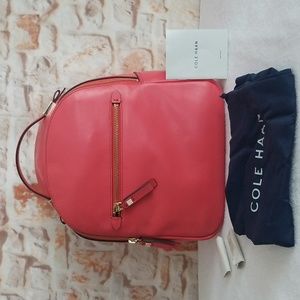 New Cole Haan Tali Leather Backpack